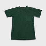 Vintage Y2K Gildan Ultra Cotton Blank T Shirt Mens Small Green Faded Short Sleeve Pocket Tee