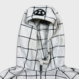 Lululemon Scuba Hoodie Womens Size 8 Gray Striped Full Zip Hooded Sweatshirt
