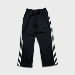 Vintage Y2K Adidas Track Pants Mens Medium Black 3 Stripes Spell Out Relaxed Straight Jogger
