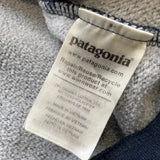 Patagonia Organic Cotton Quilt Sweatshirt Mens Medium Blue Crewneck Pullover