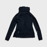 Lululemon Flurry Fighter Pullover Womens Size 6 Black Pullover High Neck Sweater