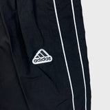 Adidas Track Pants Mens 2XL Black 3 Stripes Spell Out Relaxed Athletic Jogger