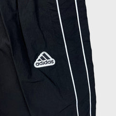 Adidas Track Pants Mens 2XL Black 3 Stripes Spell Out Relaxed Athletic Jogger