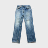 Vintage 90s Levi's 619 Jeans Mens 32x32 Orange Tab Light Wash Slim Straight