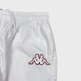 Vintage Y2K Kappa Gara AS Roma Track Pants Mens 2XL White Athletic Sportswear FIFA
