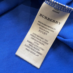 Burberry T Shirt Mens 2XL Blue Abstract Equestrian Knight Graphic Tee