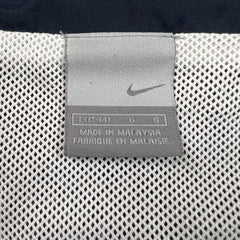 Vintage Y2K Nike Sportswear Jacket Mens Small White Swoosh Full Zip Windbreaker