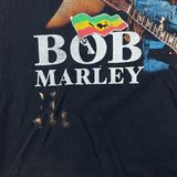 Vintage Y2K Bob Marley T Shirt Mens 2XL Black The Roxx Reggae Double Sided Tee