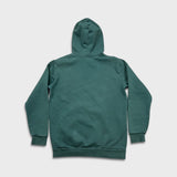 Adidas Originals Hoodie Mens Medium Green Trefoil Spell Out Hooded Sweater