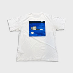 KAWS x Uniqlo UT Short Sleeve Artbook Cover T Shirt Mens Large White Graphic Tee