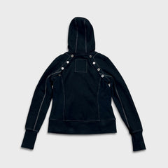 Lululemon Scuba Hoodie Womens Size 8 Black Detachable Sleeves Hooded Sweater