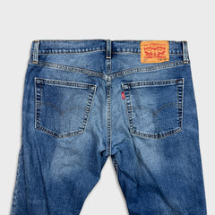Levi's 511 Jeans Mens 36x30 Blue Slim Fit Mid Rise Medium Wash Faded Denim Pants