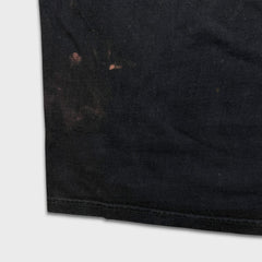 Vintage Y2K 2Pac T Shirt Mens Large Black Full Print Faded Tupac Shakur Rap Tee