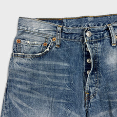 Vintage Y2K Levi's 501 Jeans Mens 30x31 Blue Original Straight Light Wash Denim Pants