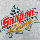 Vintage 90s Snap-On Racing T Shirt Mens XL Gray NASCAR Sportswear Graphic Tee