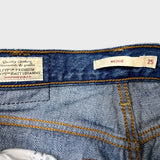 Levi's Wedgie Jeans Womens 25x27 Blue Slim Tapered Leg High Rise Medium Wash Pants