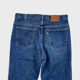 Vintage 90s Levi's 619 Jeans Mens 34x34 Slim Straight Orange Tab Medium Wash Denim Pants