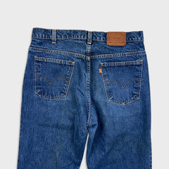 Vintage 90s Levi's 619 Jeans Mens 34x34 Slim Straight Orange Tab Medium Wash Denim Pants