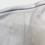 Vintage 90s Nike Athletics 1/4 Zip Sweatshirt Mens Medium White Swoosh Pullover