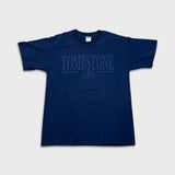 Vintage 1991 Tombstone Arizona T Shirt Mens Large Blue Heavyweight Cotton Tee