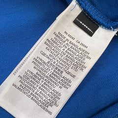 Diesel T Kal Patch Polo Shirt Mens Medium Blue Short Sleeve Box Logo Pique Slim