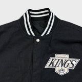 Vintage 90s Jeff Hamilton Los Angeles Kings Jacket Mens Large Reversible NHL Hockey Varsity