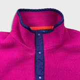 Vintage 90s Patagonia Synchilla Snap T Fleece Mens Large Pink USA Pullover Jacket