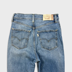 Levi's x Deepika Padukone Jeans Women 28x27 Blue Flare Leg Medium Wash Denim Pants