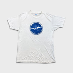 Vintage 80s Mount Ararat Symbol of Armenian Republic T Shirt Mens XL White Tee