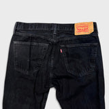 Levi's 501 Jeans Mens 36x30 Black Original Straight Leg Dark Wash Denim Pants