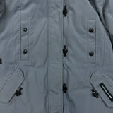 Canada Goose Kensington Parka Womens Medium Gray Down Real Coyote Fur Coat 2506L