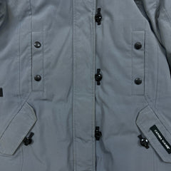 Canada Goose Kensington Parka Womens Medium Gray Down Real Coyote Fur Coat 2506L