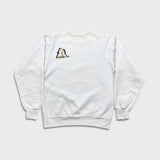 Vintage 90s Noah's Ark Sweatshirt Mens Small White Religion Graphic Pullover