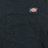 Dickies T Shirt Mens Medium Black Classic Logo Workwear Pocket Tee