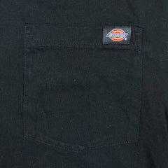 Dickies T Shirt Mens Medium Black Classic Logo Workwear Pocket Tee