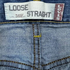 Vintage Y2K Levi's 569 Jeans Mens 36x34 Blue Loose Straight Medium Wash Faded Baggy Denim Pants