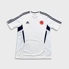 2011 Adidas Colombia National Team Soccer Jersey Mens Large White Climacool Kit