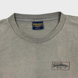 Vintage 90s Woolrich Trout Fishing T Shirt Mens XL Green USA Released Forgotten Tee