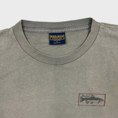 Vintage 90s Woolrich Trout Fishing T Shirt Mens XL Green USA Released Forgotten Tee