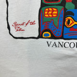 Vintage 90s Spirit of The Totem T Shirt Mens XL White Single Stitched Native Tee