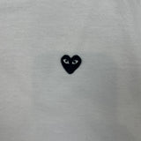 Comme des Garcons Play T Shirt Mens XL White CDG Heart Short Sleeve Tee