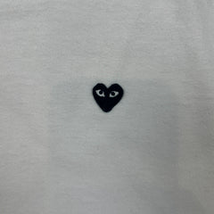 Comme des Garcons Play T Shirt Mens XL White CDG Heart Short Sleeve Tee