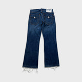 True Religion Jeans Mens 32x31 Blue Bootcut Medium Wash Distressed USA Denim Pants