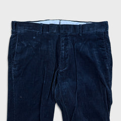 Polo Ralph Lauren Pants Mens 32x34 Blue Slim Fit Corduroy Preppy Trousers
