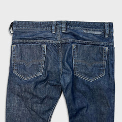 Diesel Safado Jeans Mens 32x30 Blue Regular Slim Straight Dark Wash Denim Pants