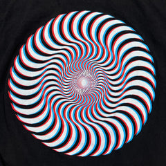 Spitfire Wheels T Shirt Mens Large Black Flame Graphic Skater Short Sleeve Tee