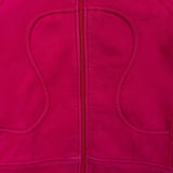 Lululemon Scuba Hoodie Womens Medium Pink Full Zip Sports Hooded Sweater