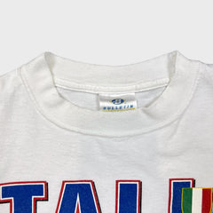 Vintage 2002 FIFA World Cup Italia T Shirt Mens Small White Italy Soccer Tee