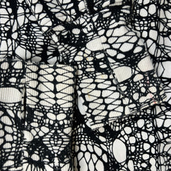 Lululemon Scuba Hoodie Women Size 8 White Black Glacier Lace Full Zip Sweater