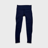 Lululemon Reveal 7/8 Tight Womens Medium Blue Mid Rise Seamless Yoga Leggings